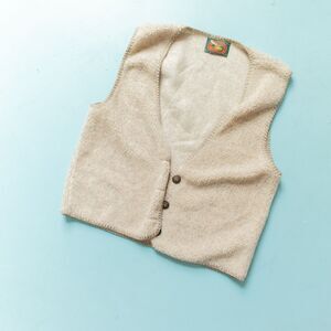Alps Vintage 90s Cream Sleeveless Sherpa Vest Size Medium Outdoors
